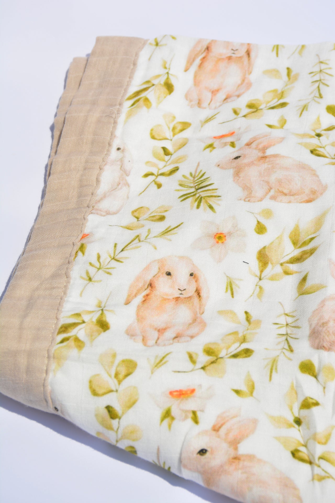 Bamboo Cotton Muslin - 4 layer - Bunny