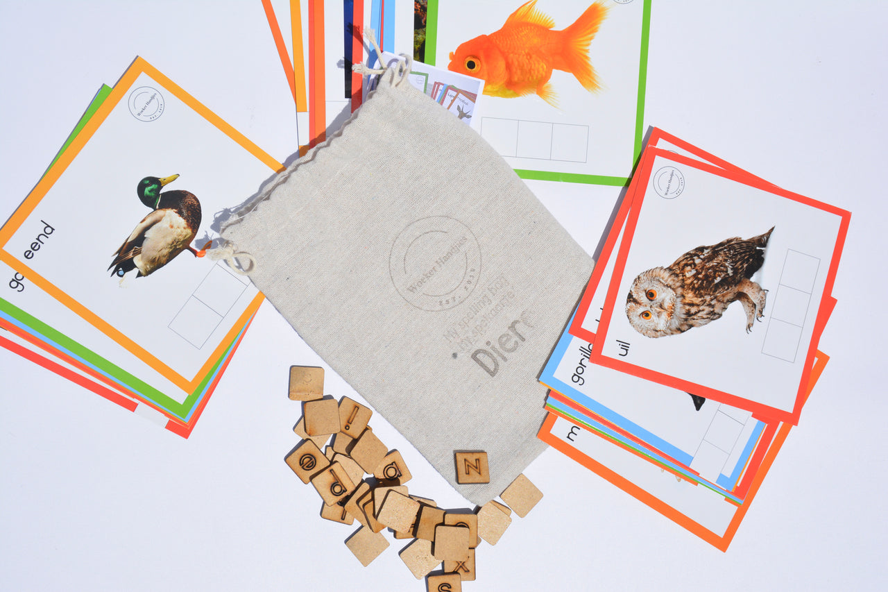 Woeker Handjies - My spelling bag/My spelkaarte - Diere/Animals