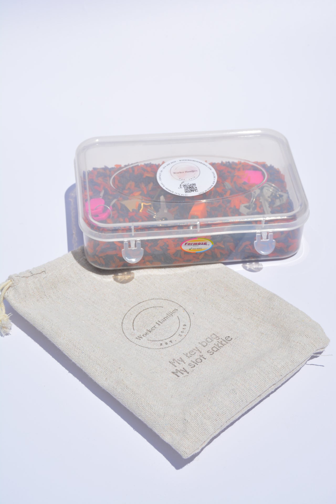 Woeker handjies - My slot sakkie/My key bag