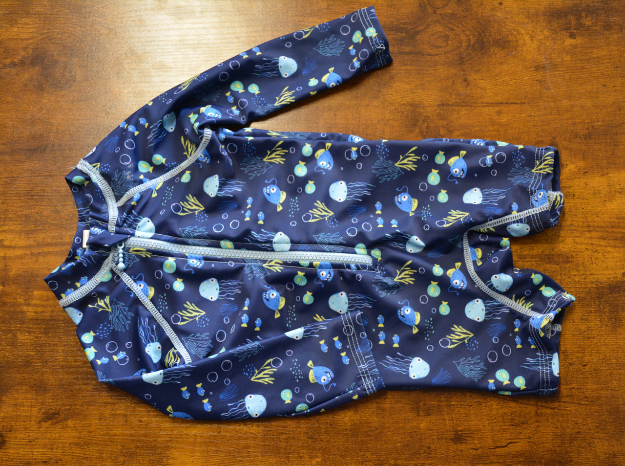 Nika - Navy Sea Creature Boy Swimsuit