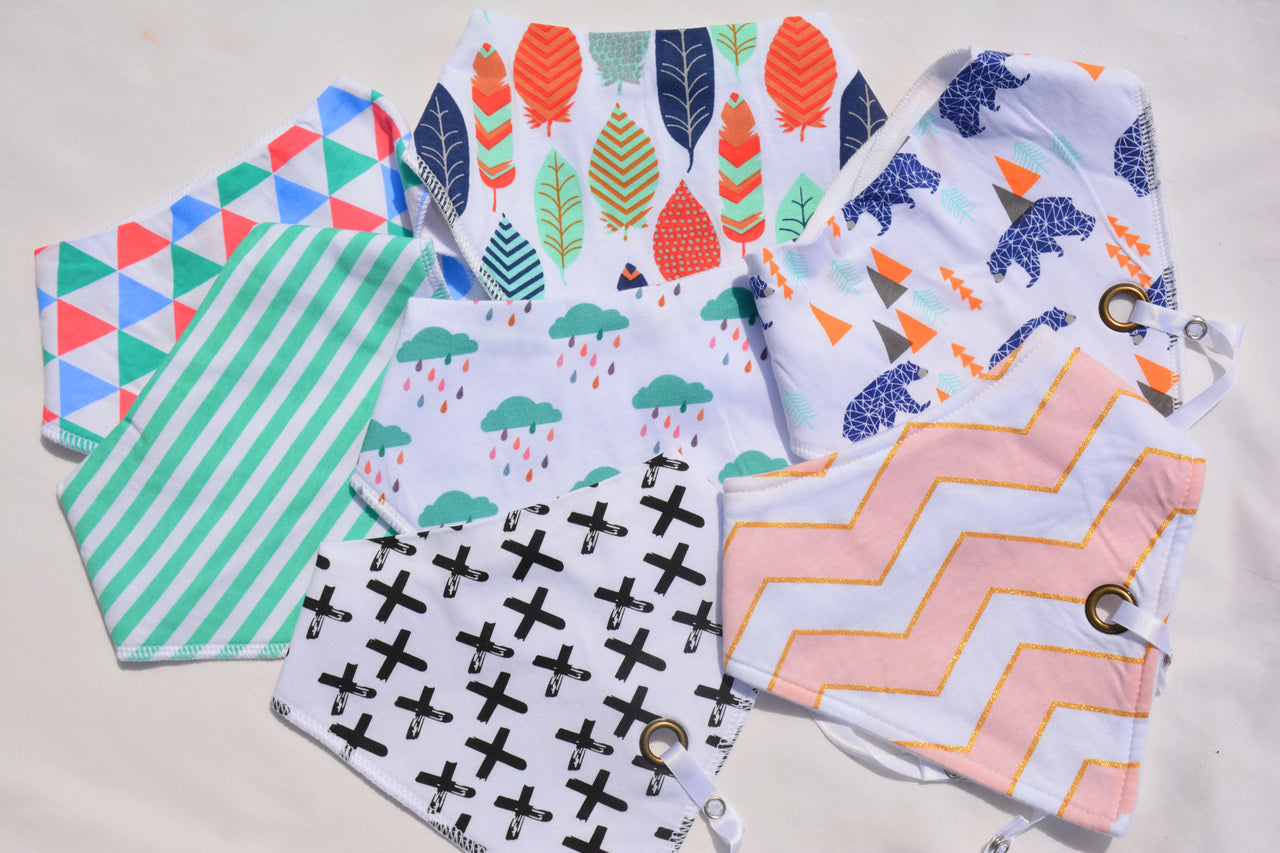 Bandana Bib with Dummy Clip