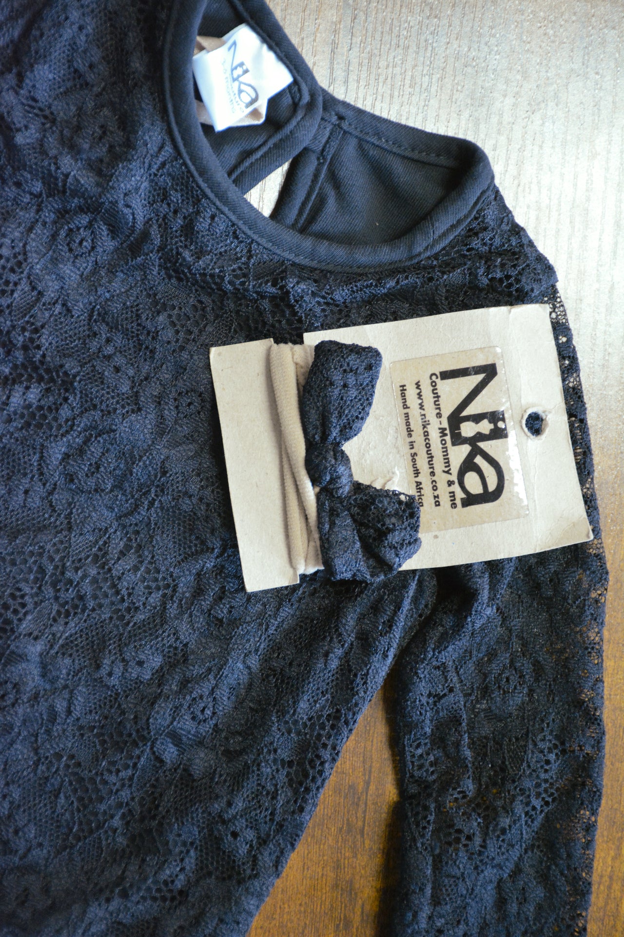 Black long sleeve lace vest and headband