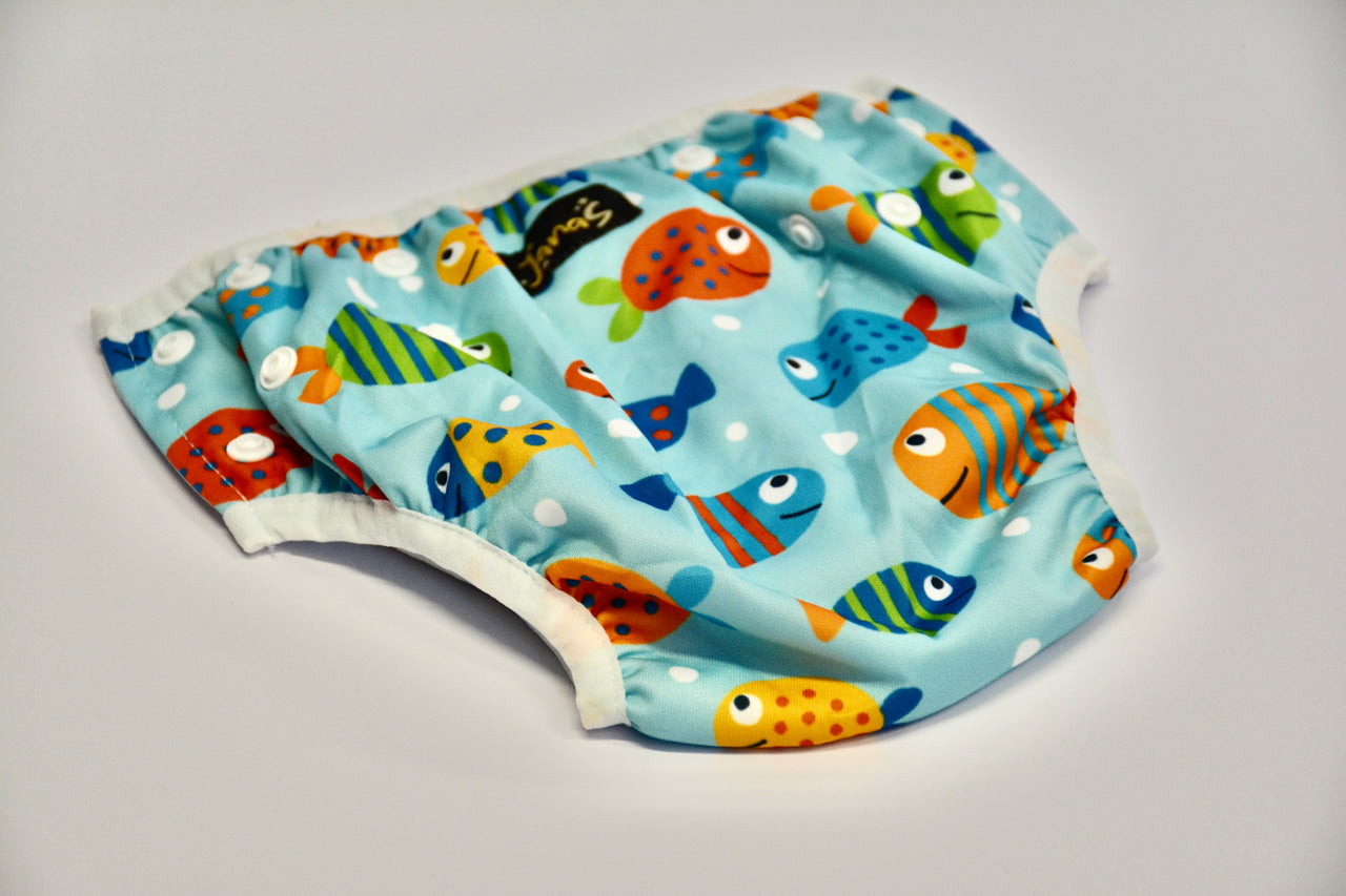 Swim Diaper, Baby Fishes Print