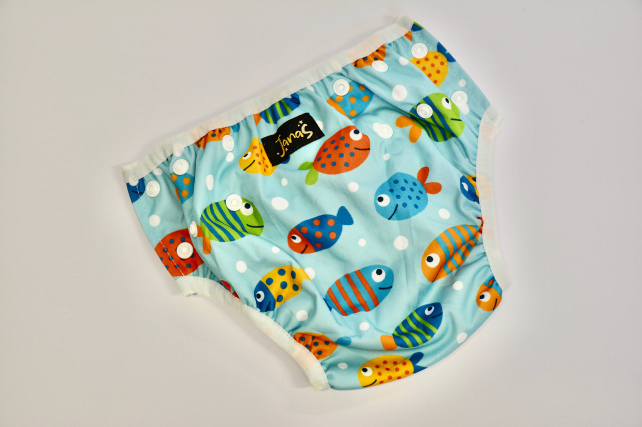 Swim Diaper, Baby Fishes Print