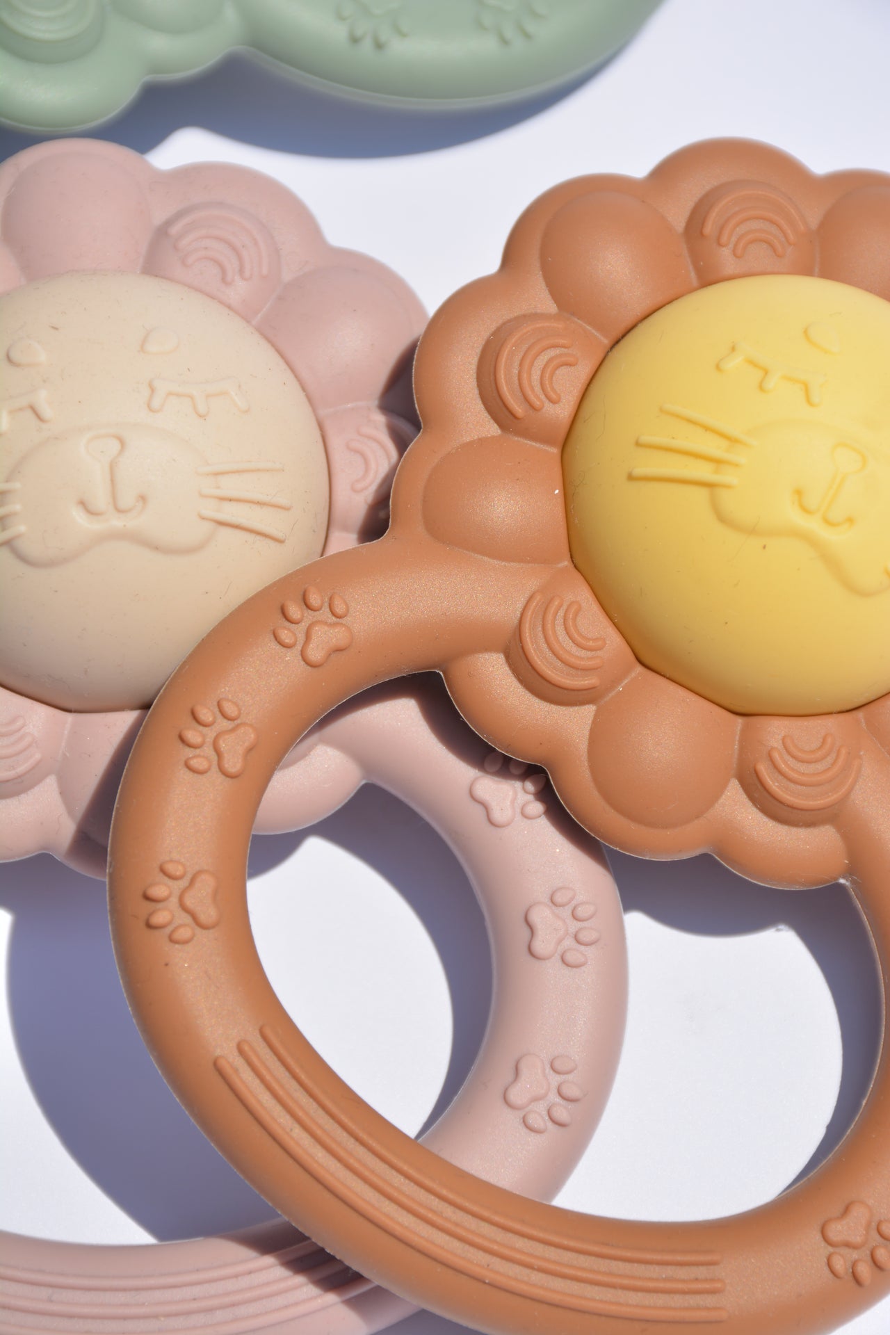 Silicone Lion Rattle and Teether