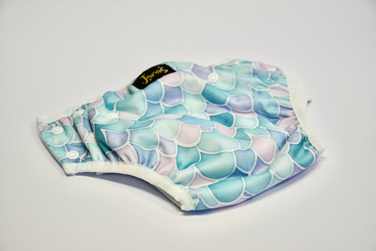 Pastel Mermaid Swim Diaper