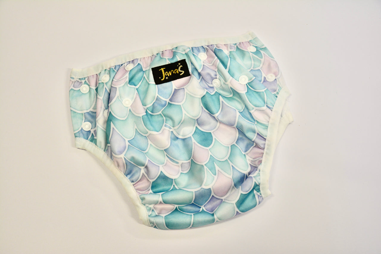 Pastel Mermaid Swim Diaper
