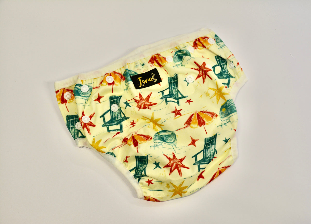 Lime Beach Party Swim Diaper