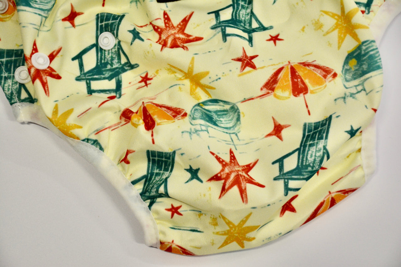 Lime Beach Party Swim Diaper