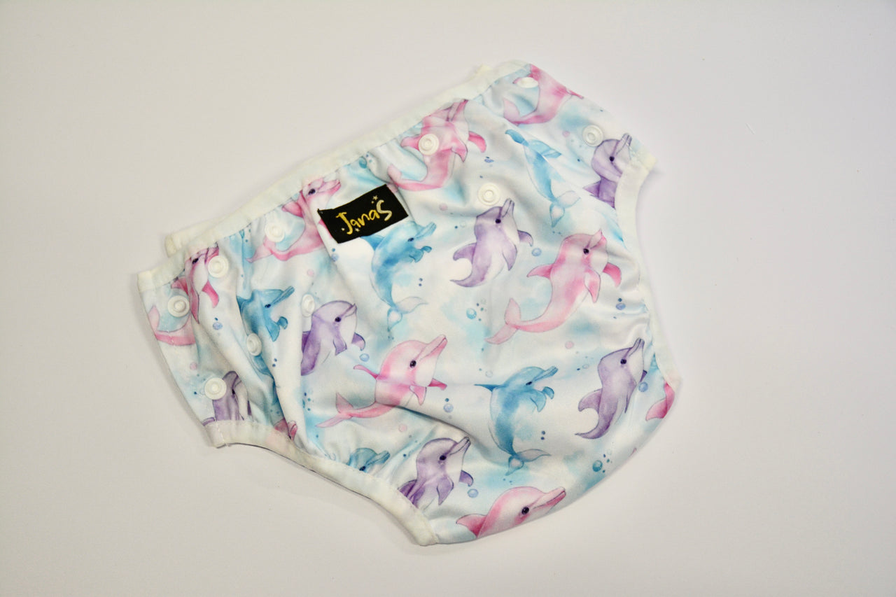 Dolphins Swim Diaper