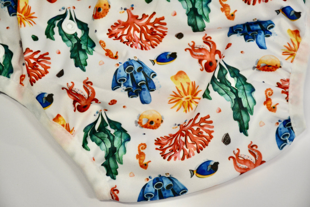 Sea grass and coral reef Swim diaper
