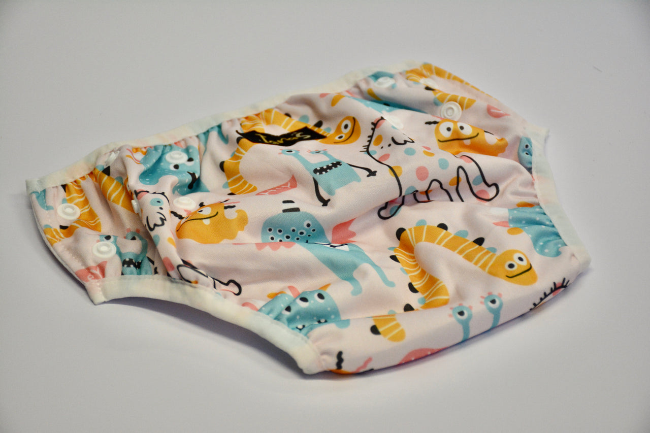 Colorful baby monsters swim diaper