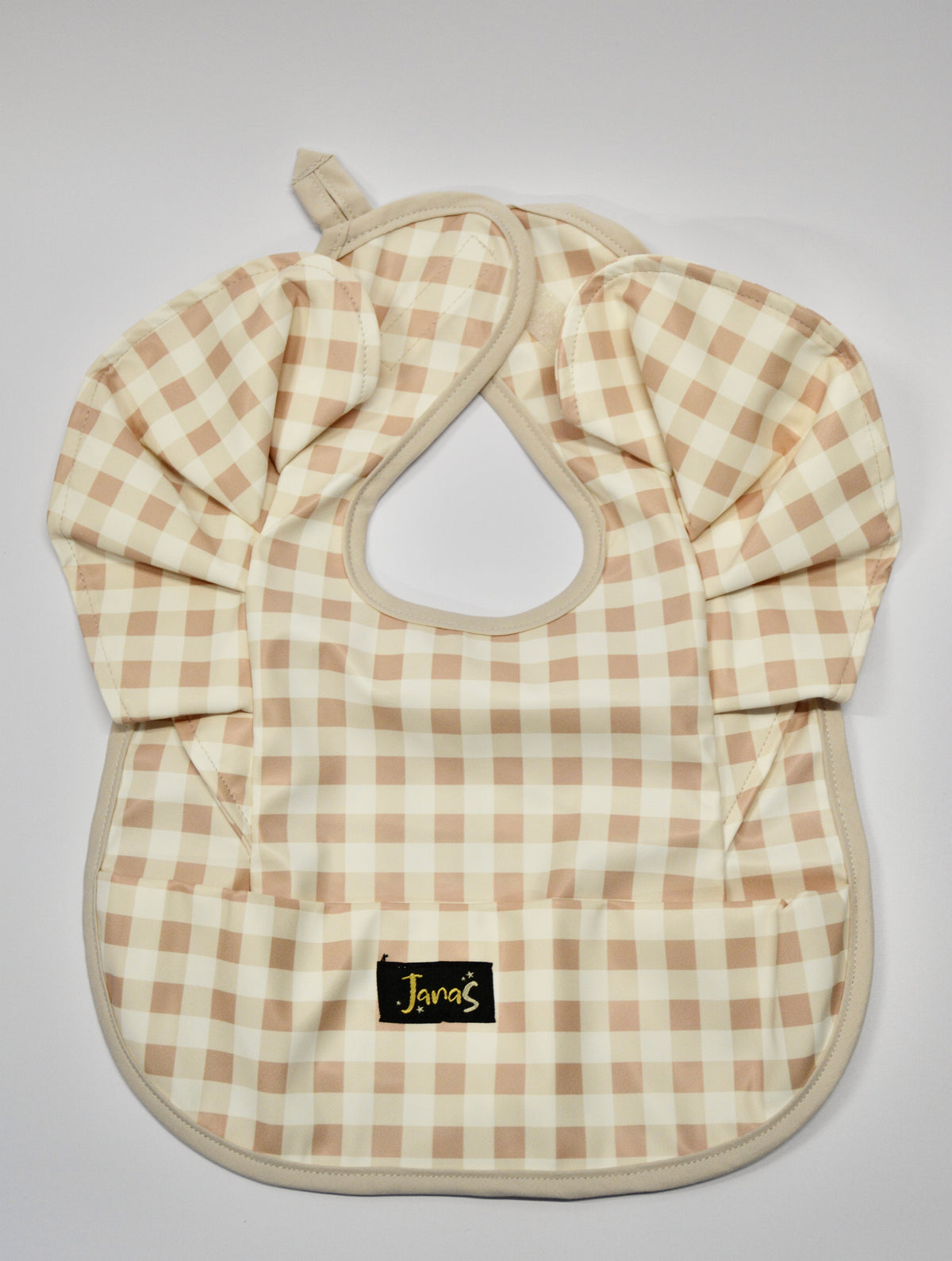 Bamboo Ruffle Bib Ruffle bib - Checkered