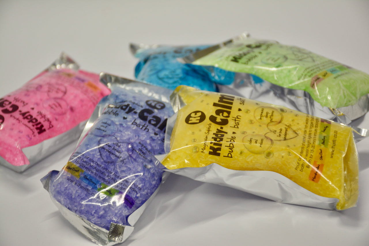 Kiddy Calm bath salt variety pack