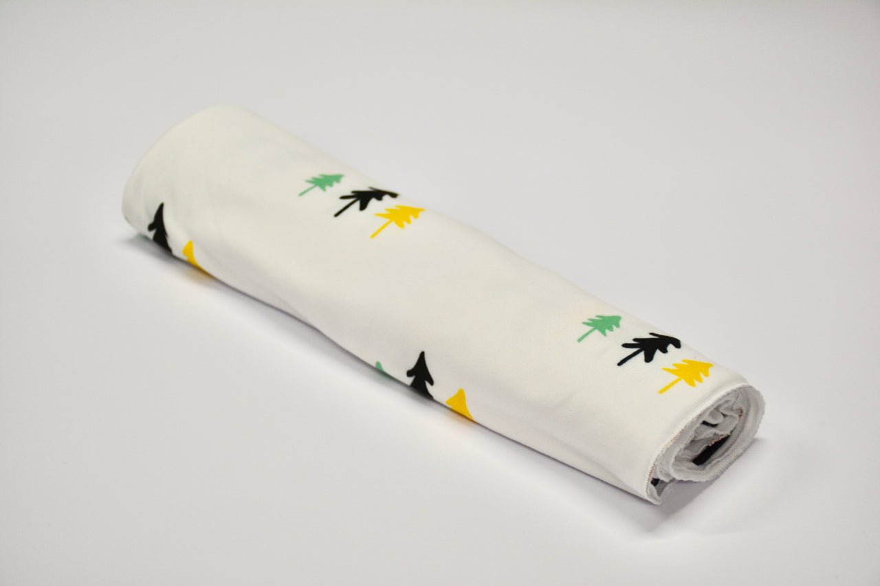 Printed softknit swaddle blanket - pine