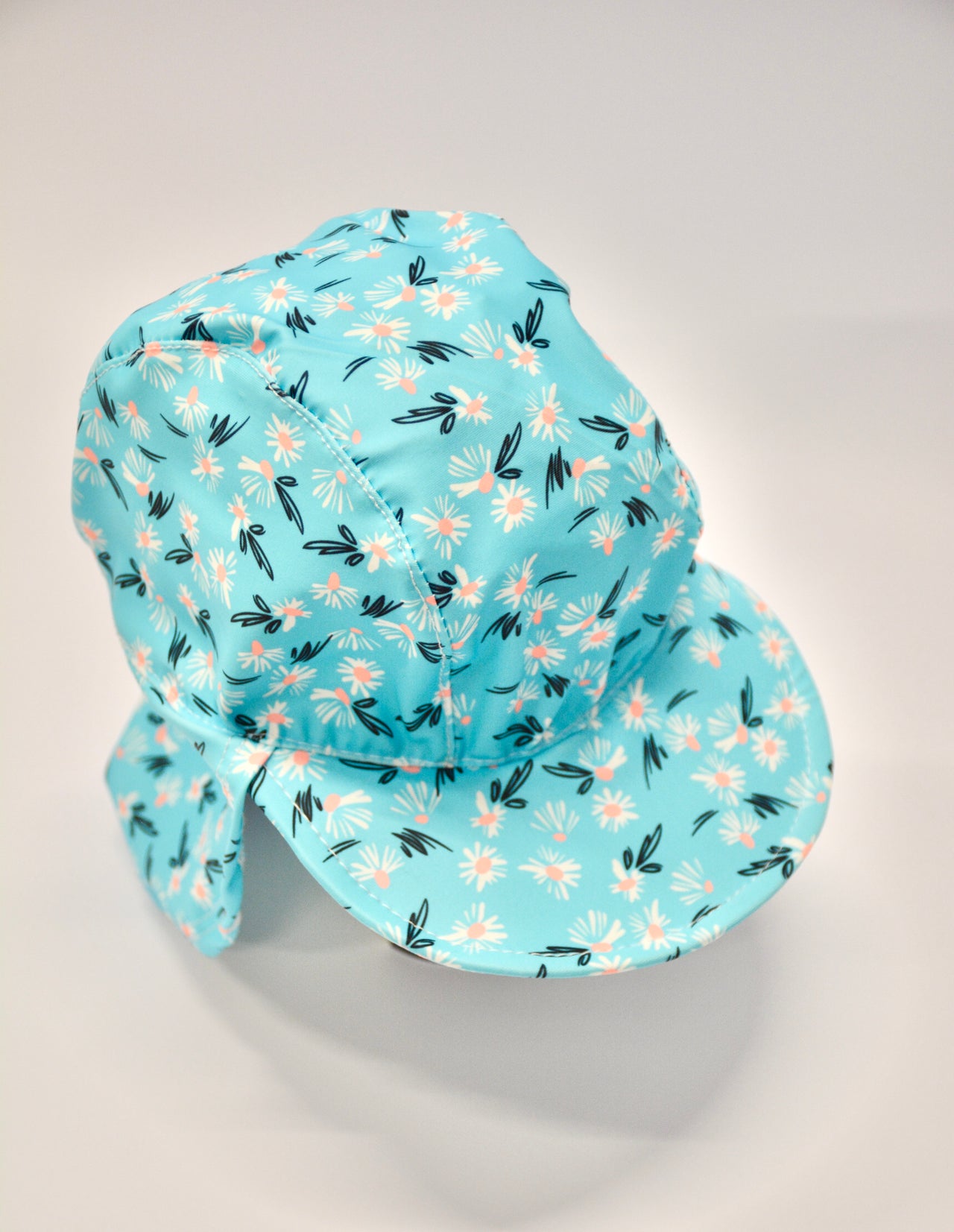 Nika - Blue floral swim cap