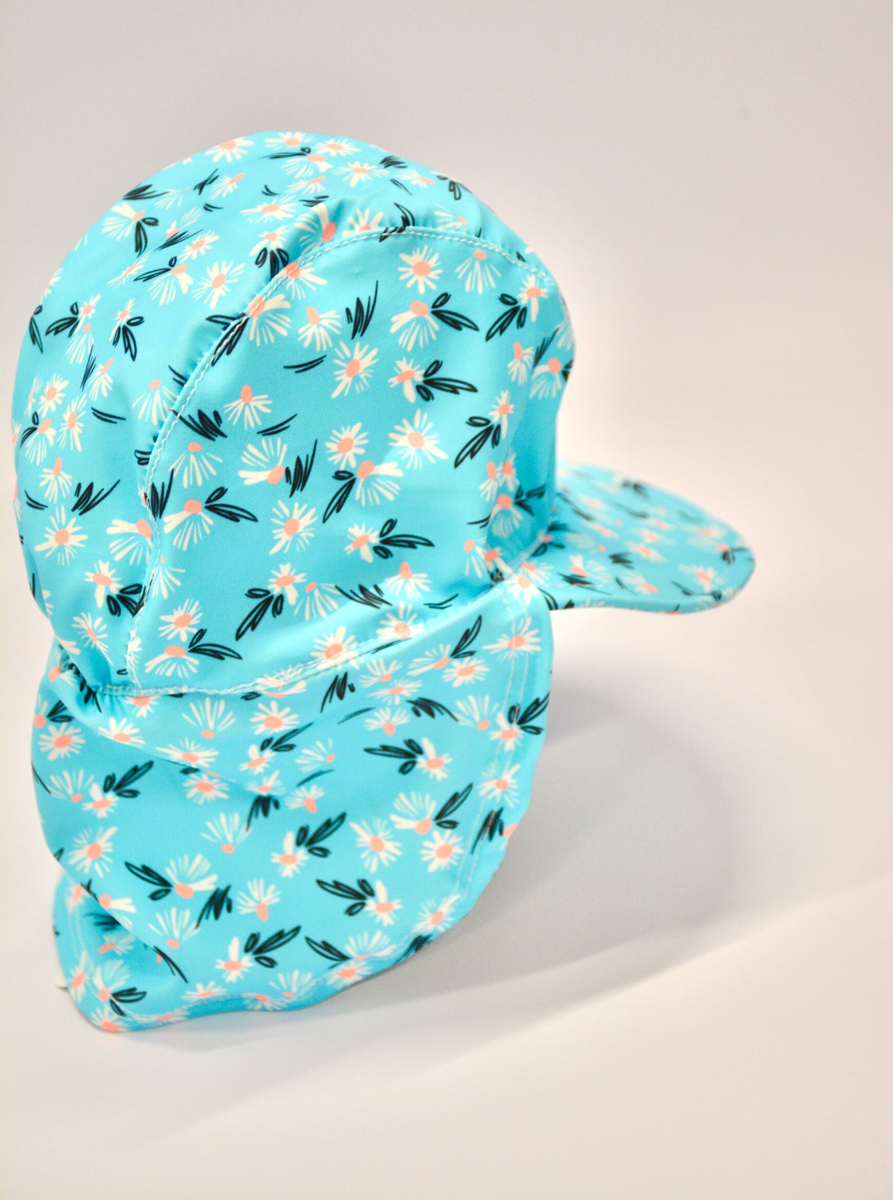 Nika - Blue floral swim cap