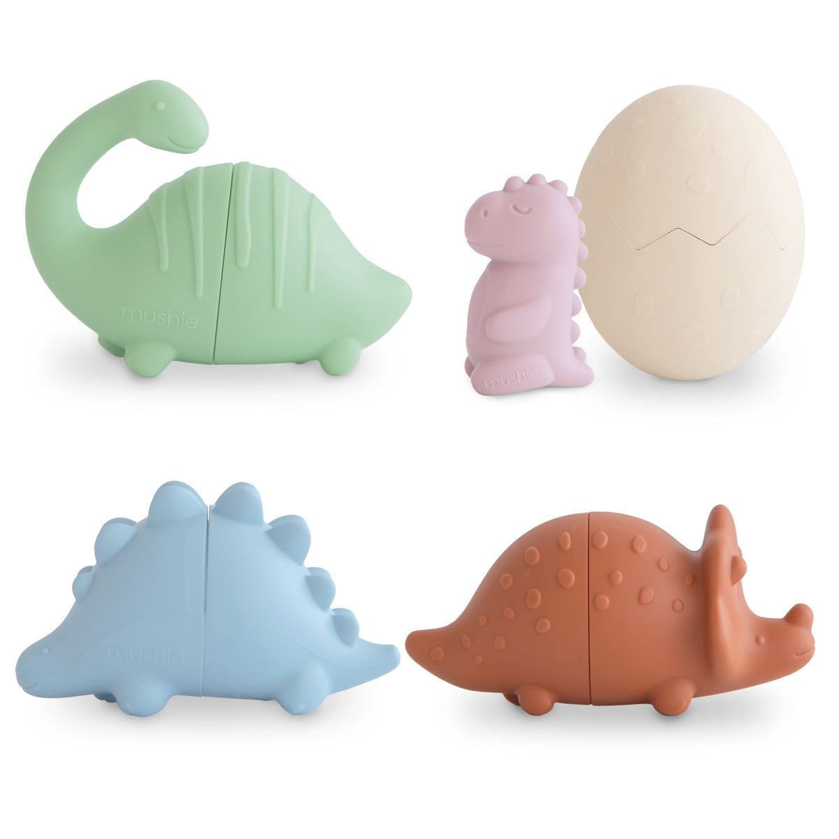 Mushie Bath Play Set 4P - Dino