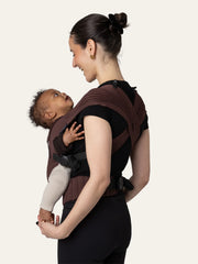 Flybaby lightweight 3D-knit baby carrier in Mokka