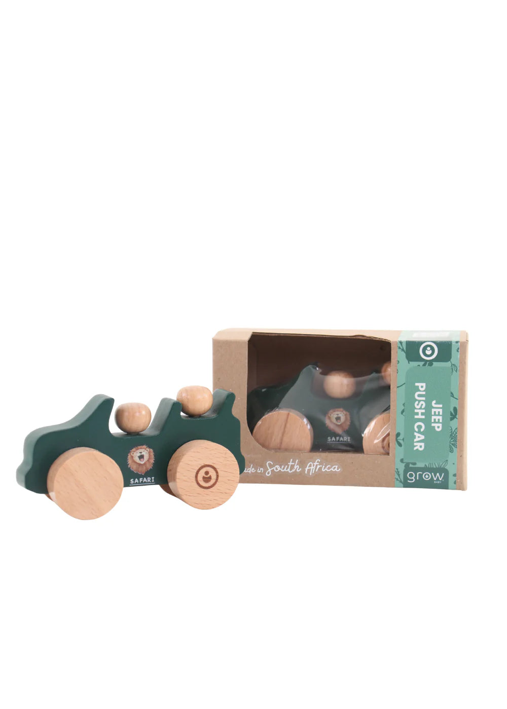 Grow Baby - Wooden Jeep Push Car | On Safari