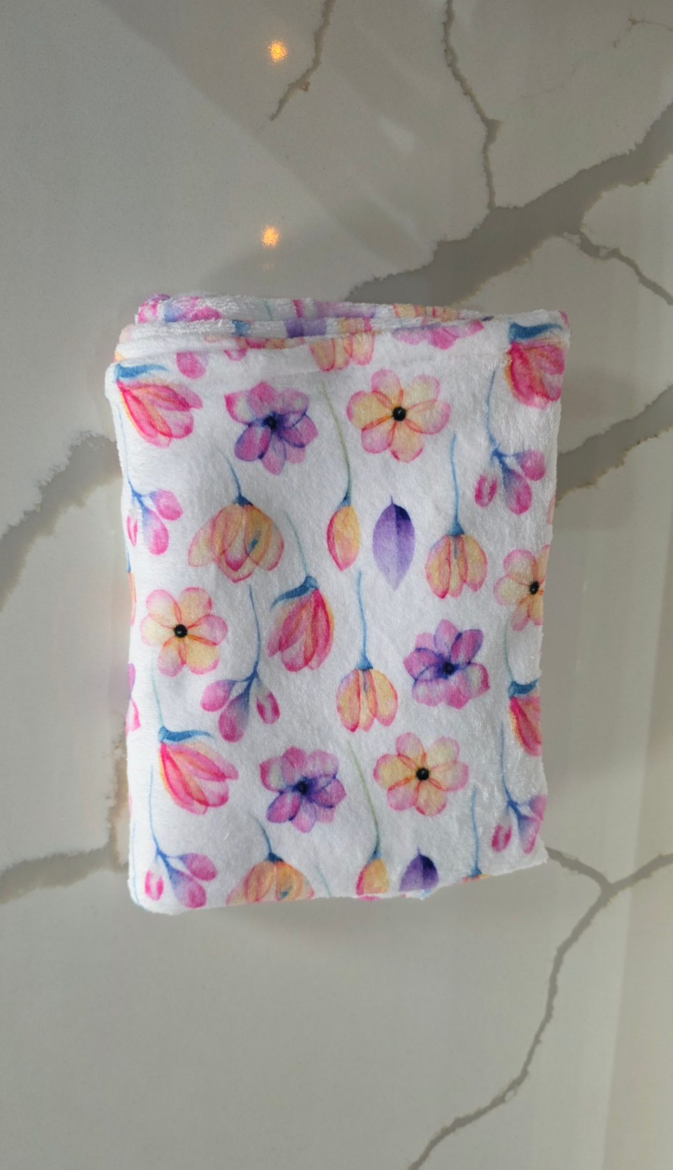 Beginning of spring, fleece blanket