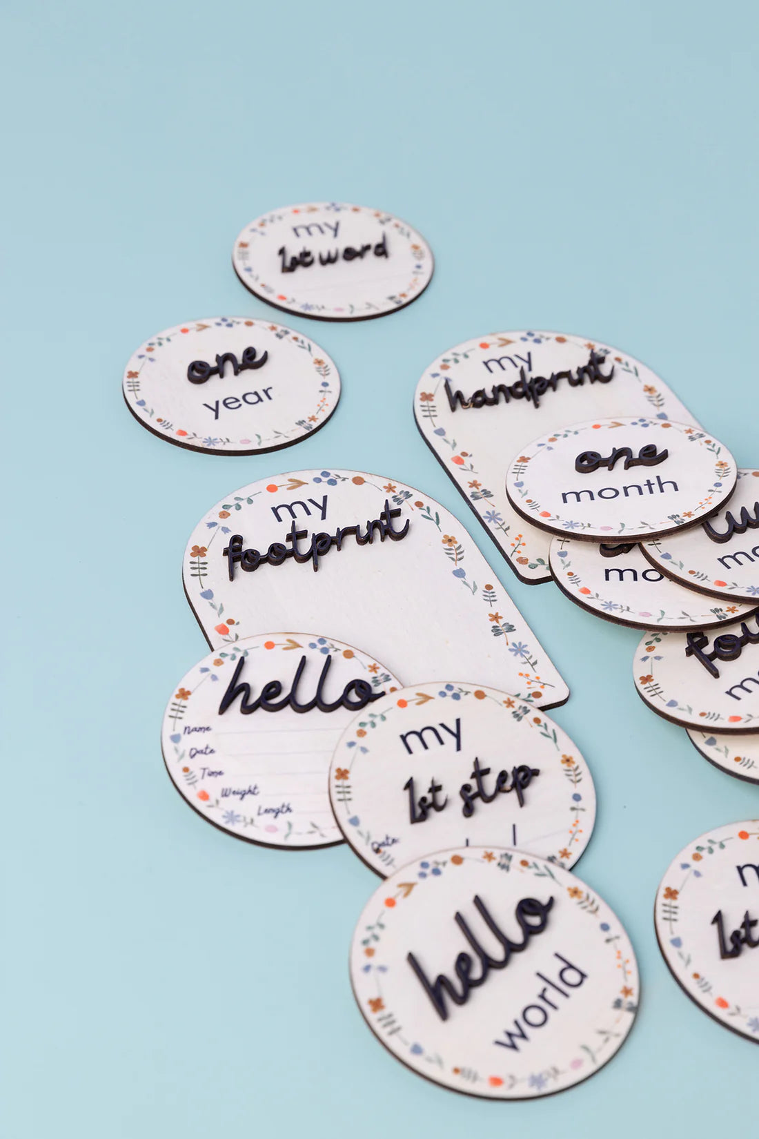 Grow Baby - Milestone Disks - Little Greyton - 19 piece set