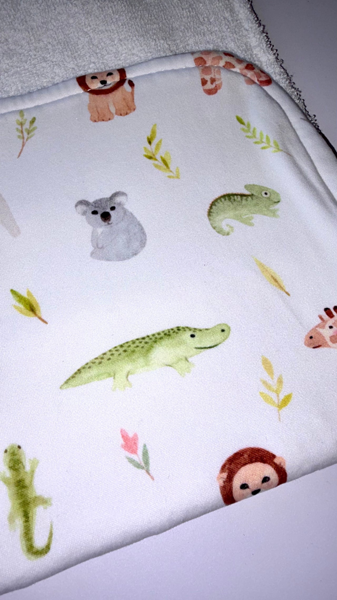 Burp Cloth - Baby Animals