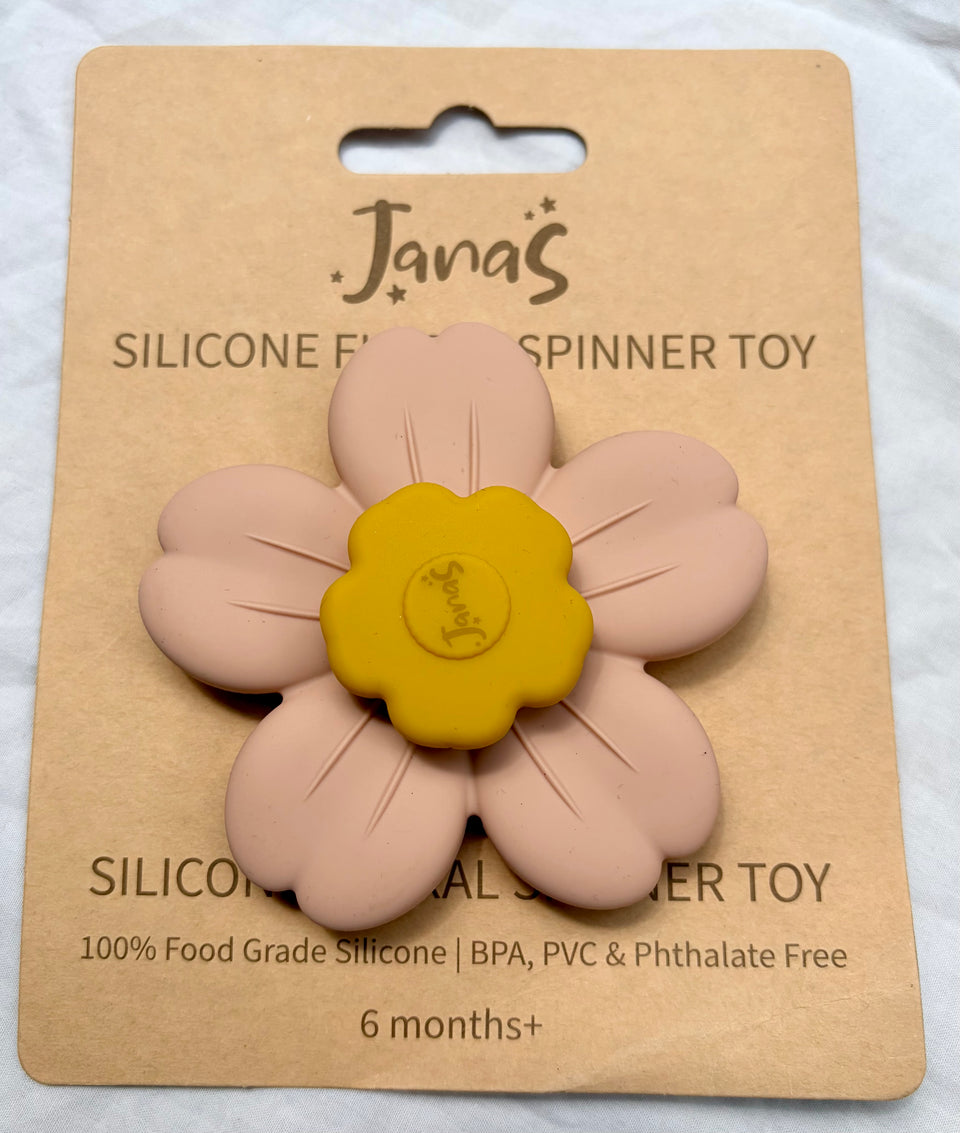 Silicone Bloom Suction Spinner Toy & Teether | JanaS