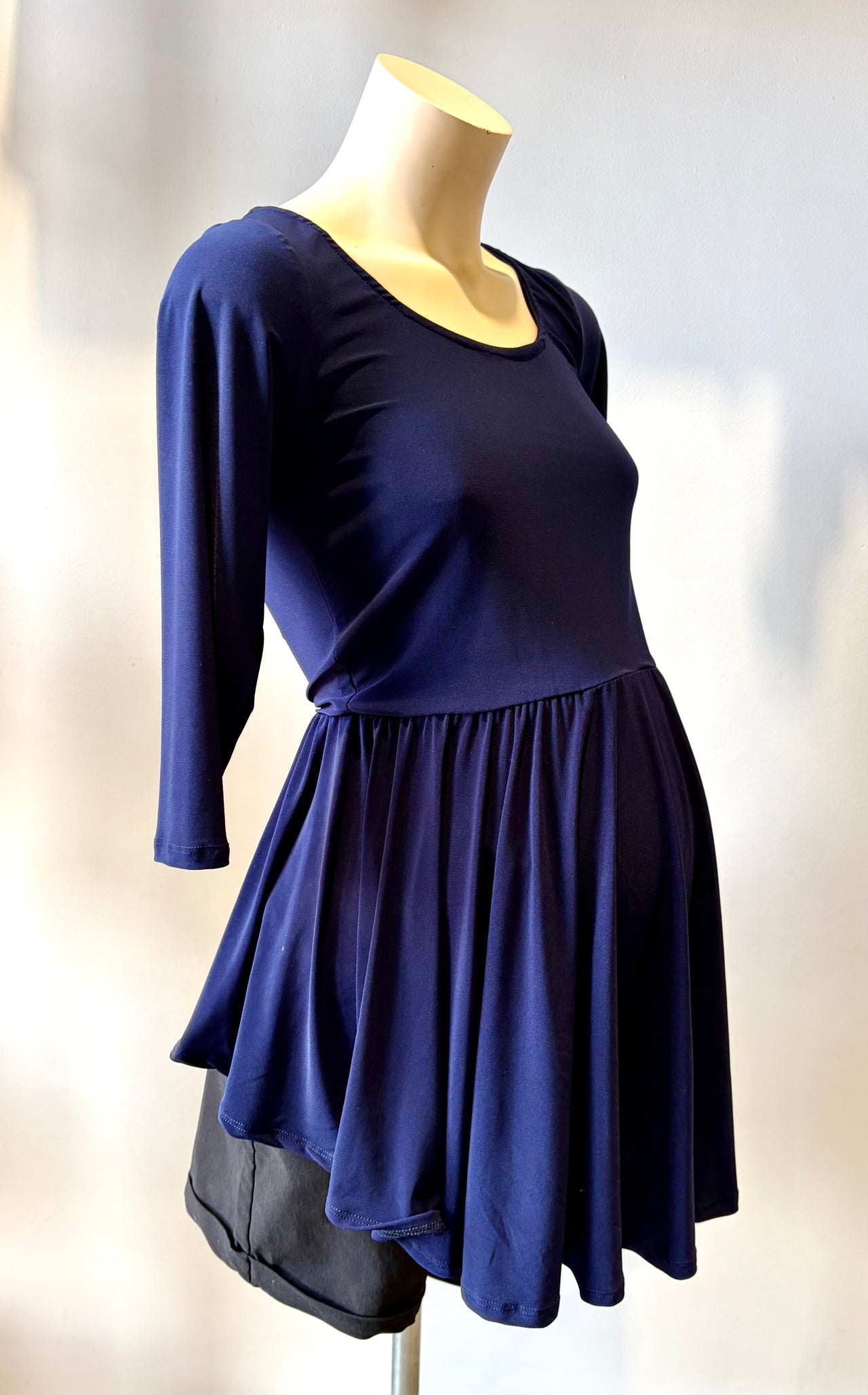 Nika - Navy Bon Bon Maternity Top