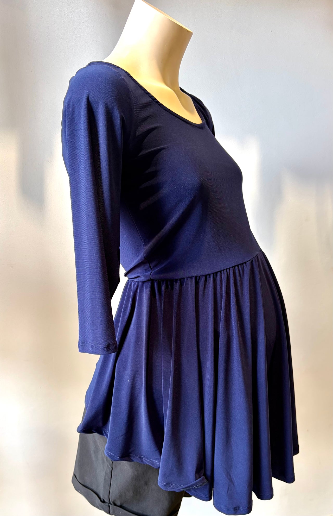Nika - Navy Bon Bon Maternity Top