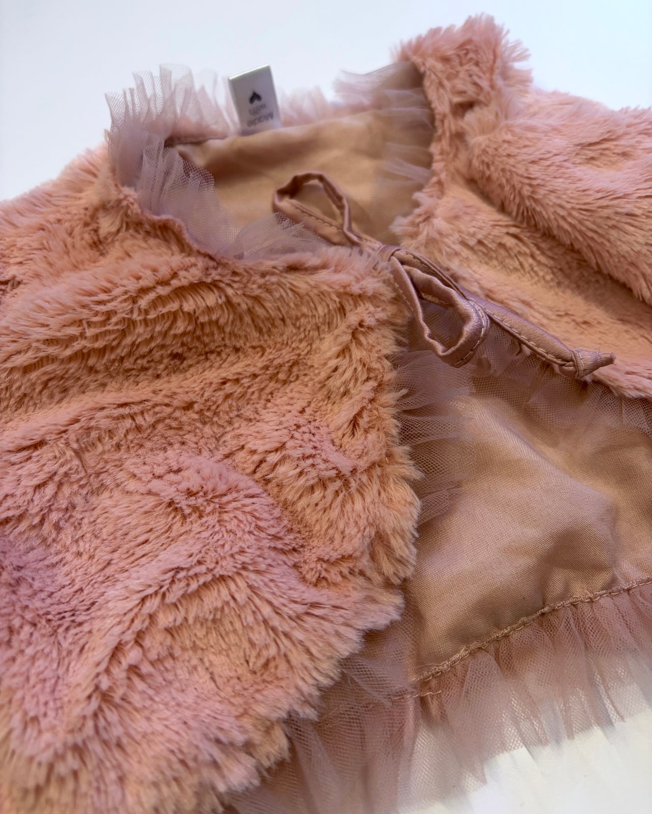 Nika - Dusty Pink Long Sleeve Bolero - With Frill
