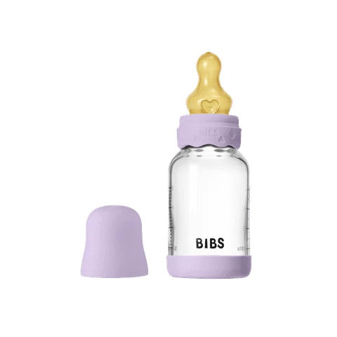BIBS Boheme Glass Baby Bottle 120ml - Latex