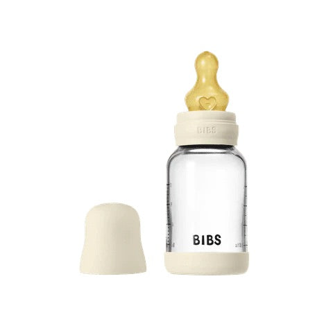 BIBS Glass Baby Bottle - 1 Pack - LATEX