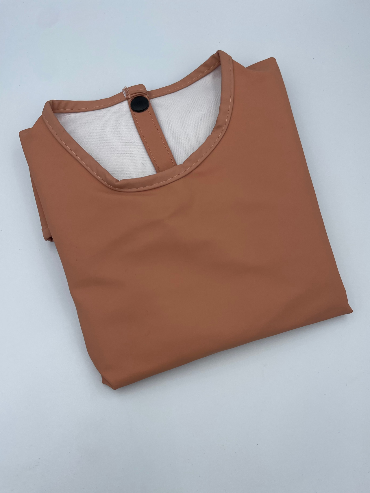 Long sleeve waterproof bib - Terracotta