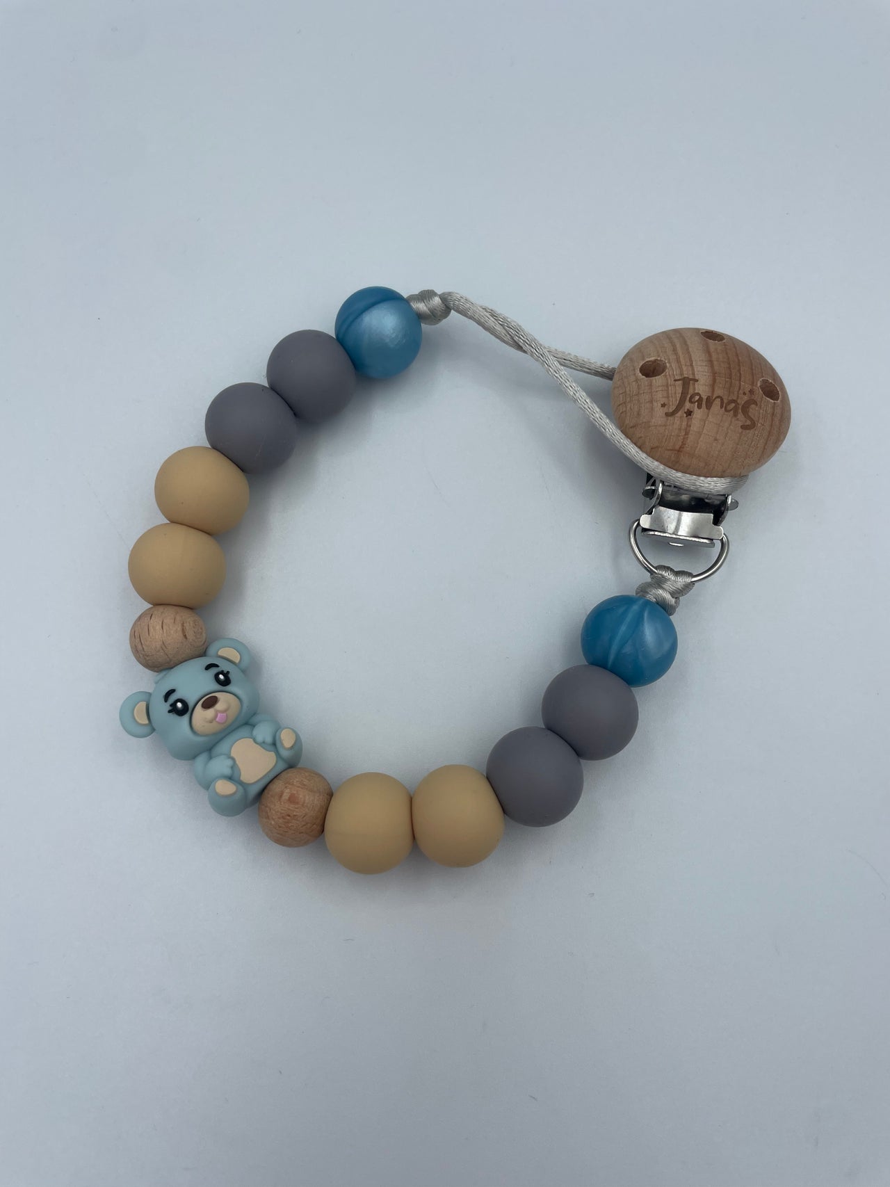 Teddy bear Silicone Dummy Clip