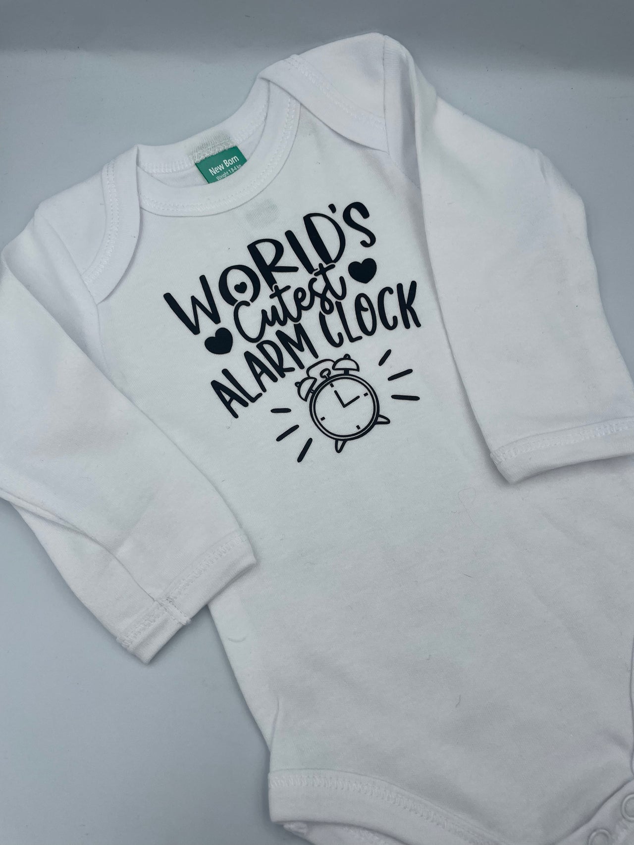 Worlds cutest alarm clock long sleeve - 100% cotton