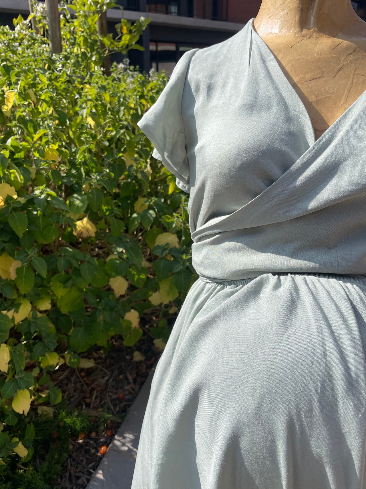 Nika - Sage infinity maternity dress
