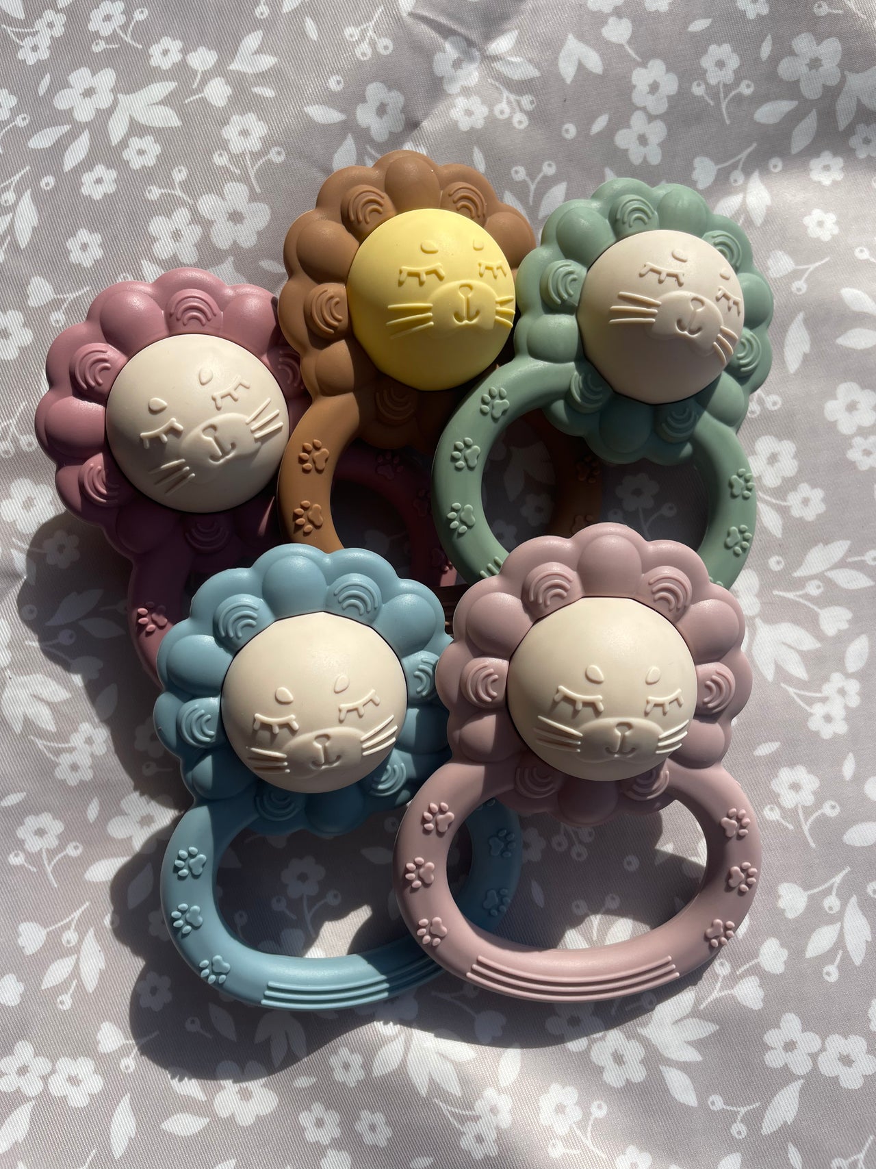 Silicone Lion Rattle and Teether