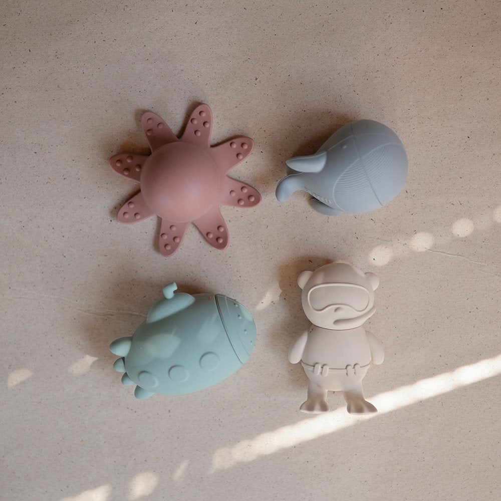 Mushie Bath Play Set 4P - Sealife