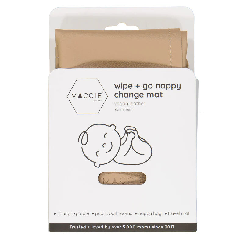 Maccie - Vegan Leather Baby Changing Mat