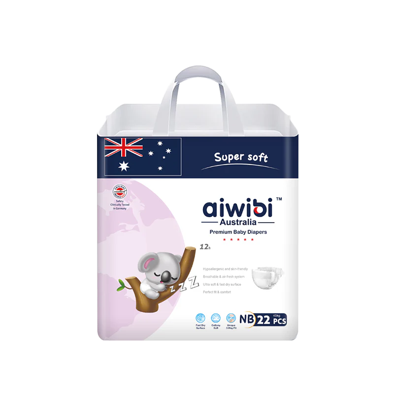 Aiwibi - Premium Natural Disposable Newborn Baby Diaper