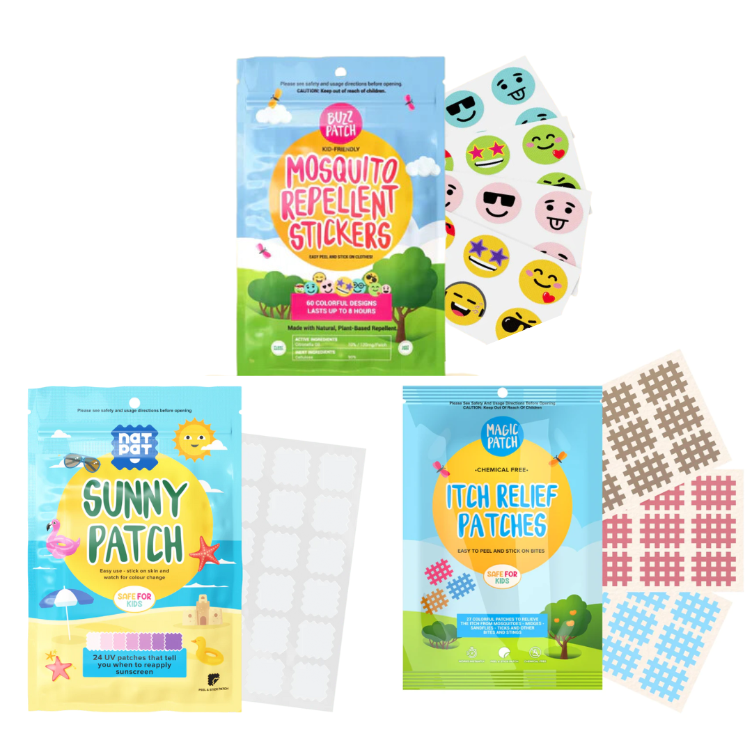 Outdoor bundle - BUZZPATCH, MAGICPATCH and SUNNYPATCH