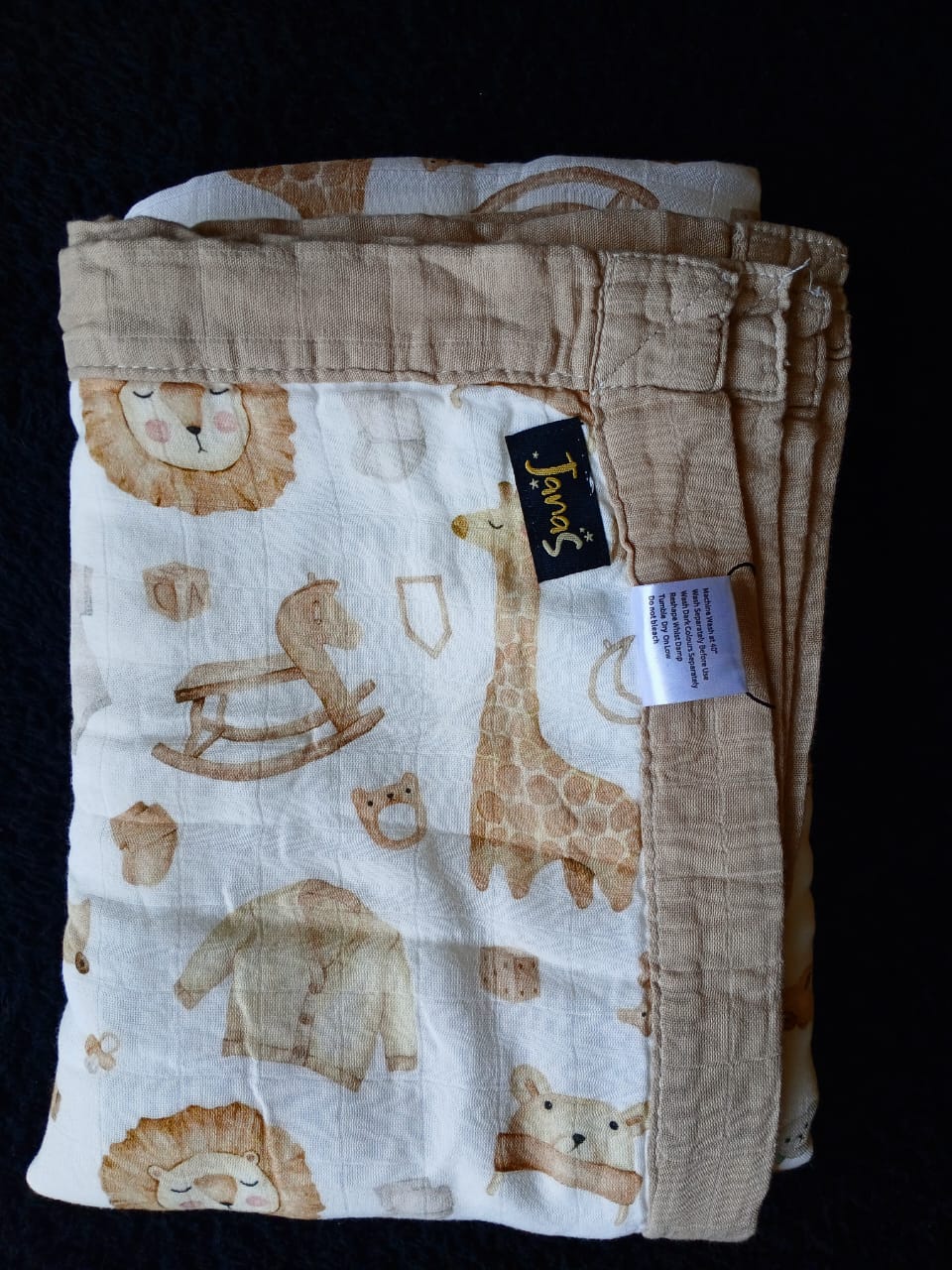 Bamboo cotton muslin blanket - 4 layers - Baby room