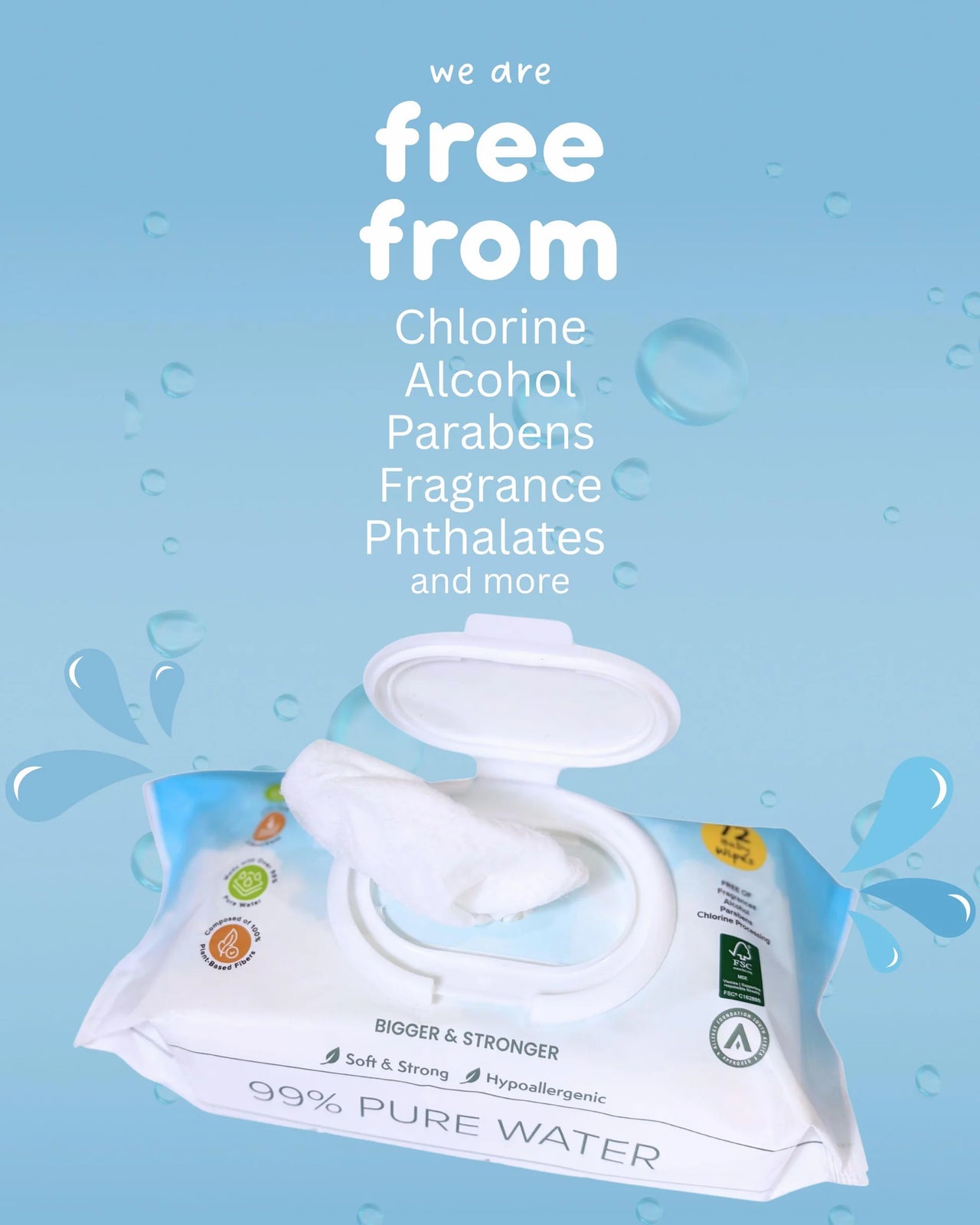 Eco Nappii Pure and Clean Wet Wipes