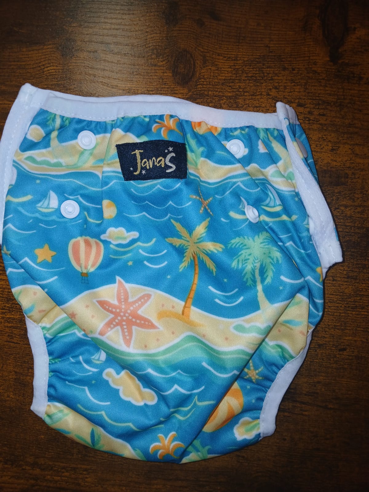 Orange Starfish Swim Diaper