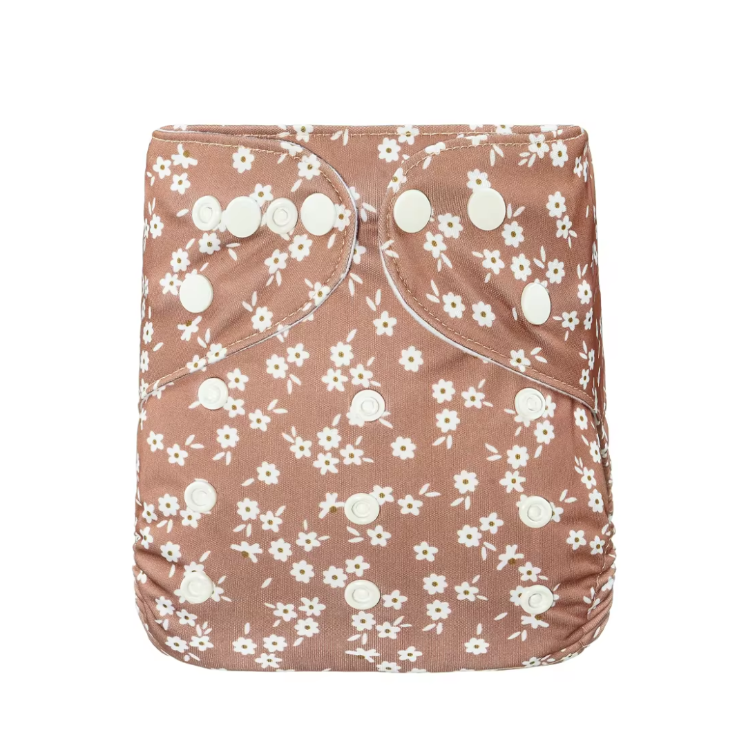 Happy flute pocket - Bronze flowers