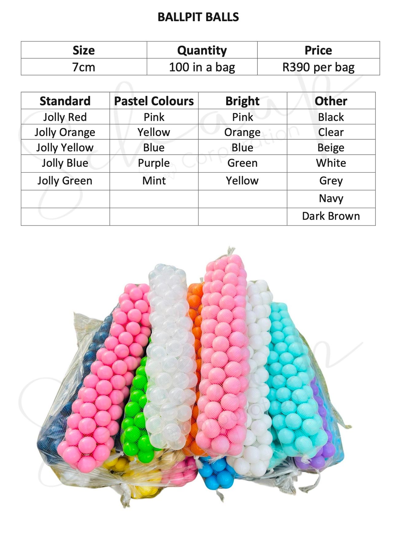 Soft Play - Ball Pit Balls