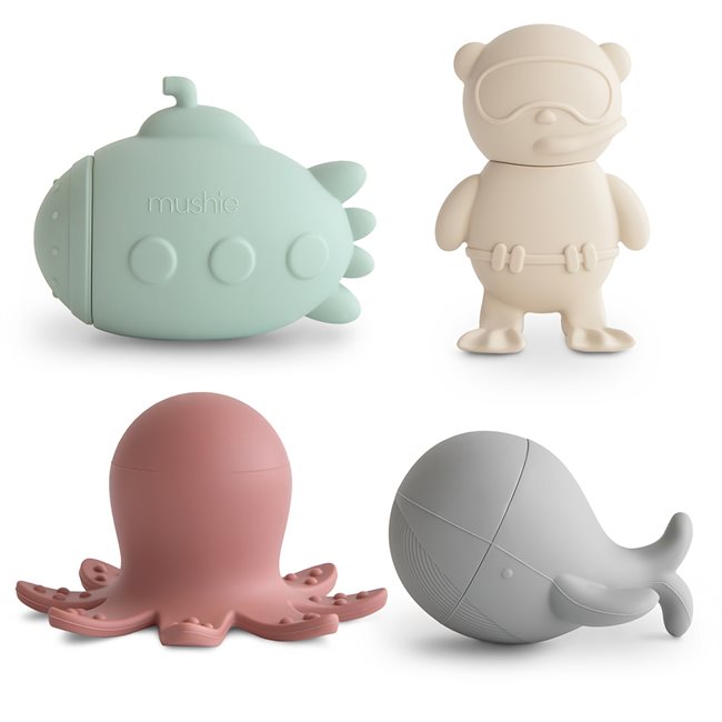 Mushie Bath Play Set 4P - Sealife