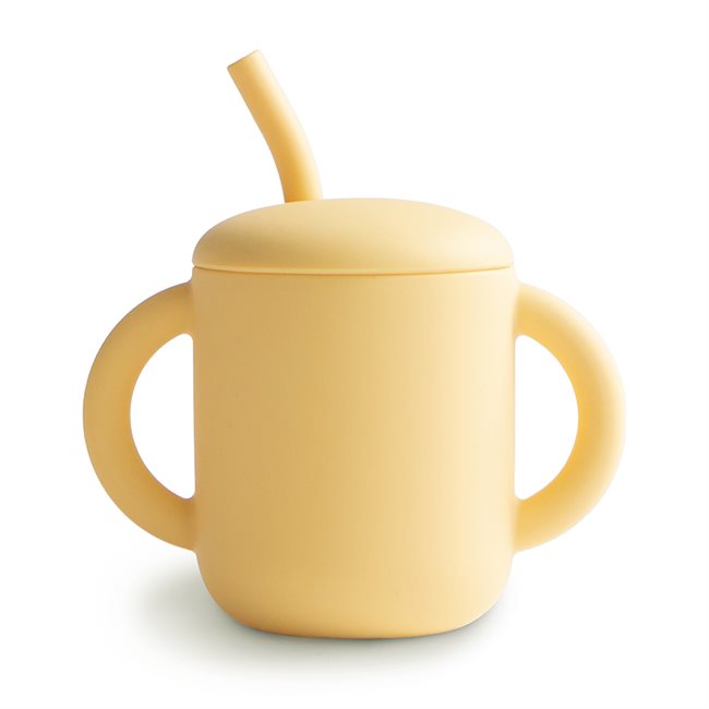 Mushie Silicone Training Cup + Straw