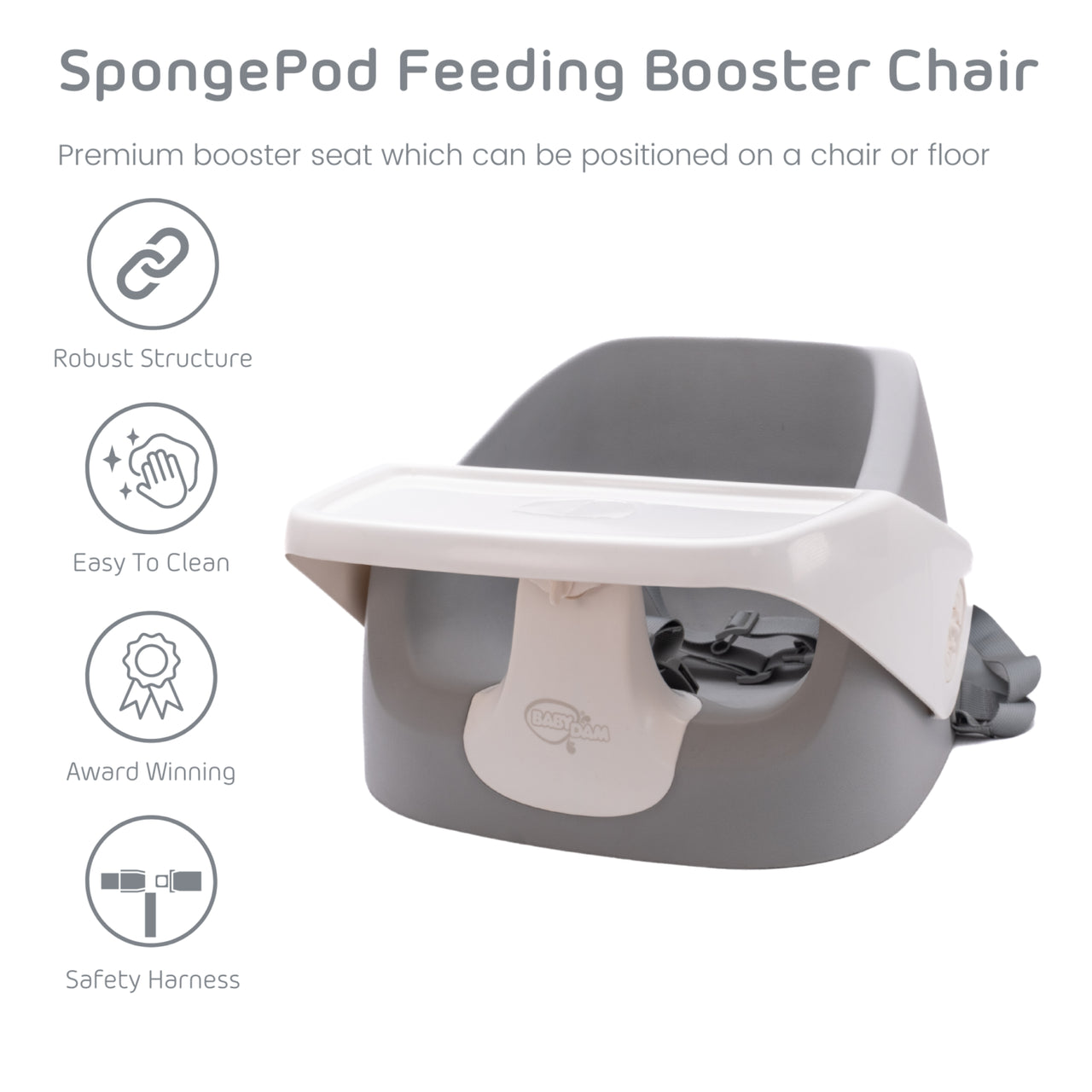 BabyDam SpongePod Booster Seat